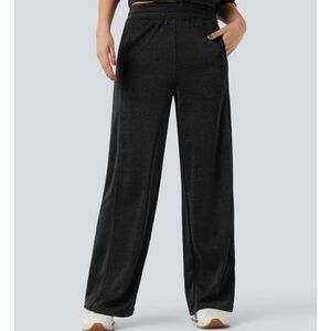 NWT HALARA High Waisted Straight Leg Sparkle Casual Pants with Pockets, Large